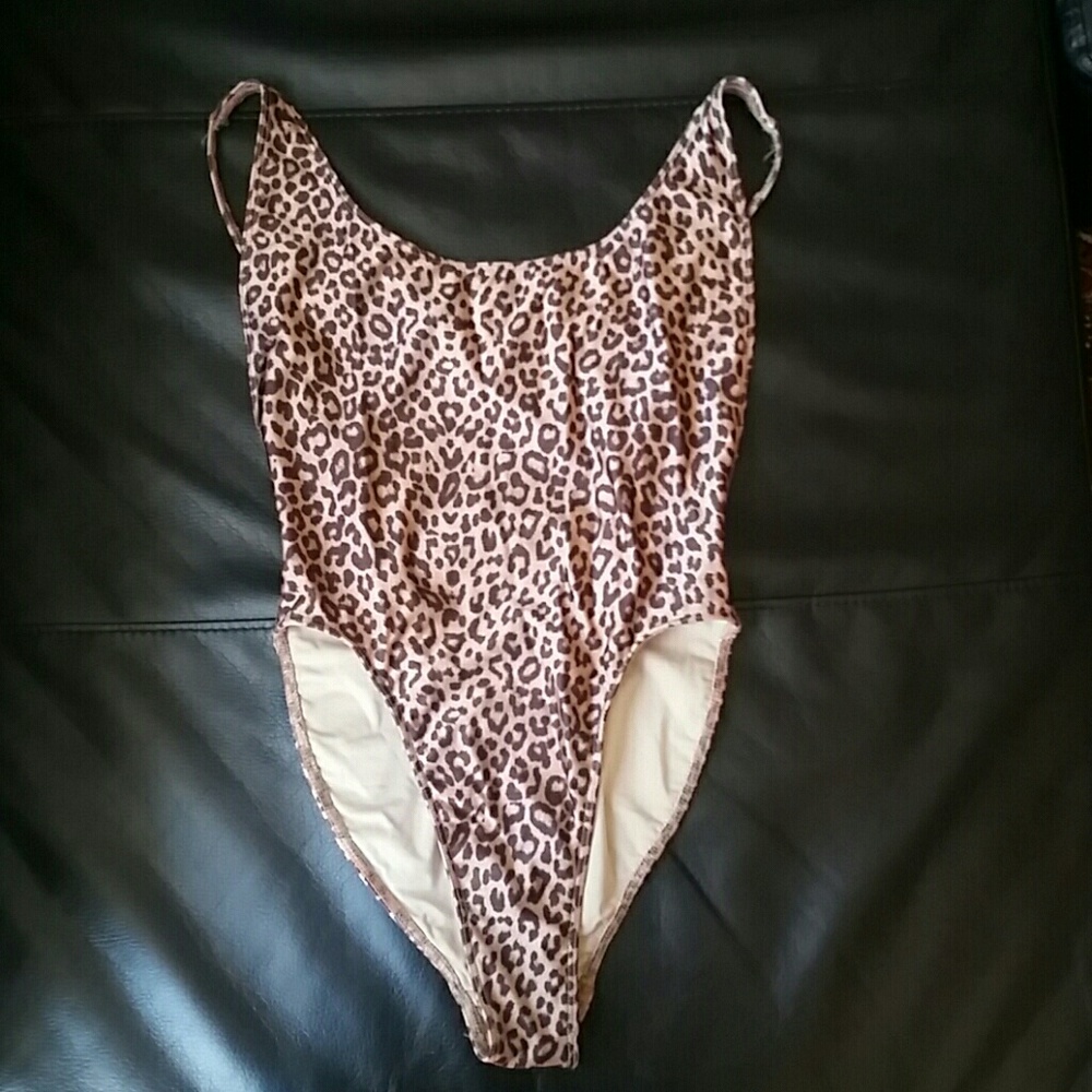 AA leopard print one piece bathing suit